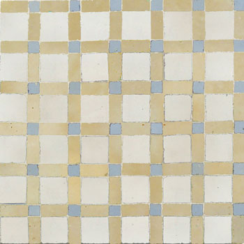 Mosaic House Moroccan tile Fes 1-11-17 White Beige Sky blue  zellige, mosaic, zellij, field, pattern, glaze, simple, classic 